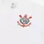 Camisa branca Nike do Corinthians com logo em destaque no peito.