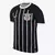 Camisa preta do II Corinthians 23/24 Away Nike, com listras verticais brancas e logo do time.