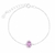 Pulseira gota pink