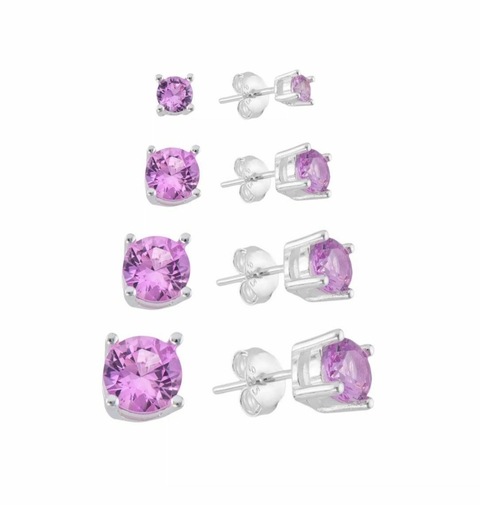 Conjunto brincos pink