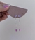 Brinco pendant lavanda com pink na internet