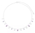 Chocker penduricalhos pink e lilás