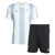 Kit Infantil Argentina 50 Anos 24/25 - Adidas - Azul e branca listrada - comprar online