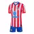 Kit Infantil Atlético de Madrid I 24/25 - Nike - Vermelha com detalhes em azul e branco - comprar online