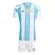 Kit Infantil Argentina I 24/25 - Adidas - Branco e azul - comprar online