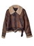 Imagen de Campera Gamulan Importada Chocolate y Negro