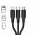 CABO CARREGADOR RÁPIDO TRANÇADO 3EM1 IOS+TIPO-C+V8 3.4A 1,2M - KIVEE - comprar online