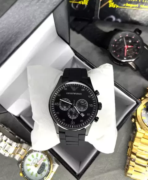 EMPORIO ARMANI AAA+ AR 5905 PRETO - A PROVA DÁGUA 10ATM