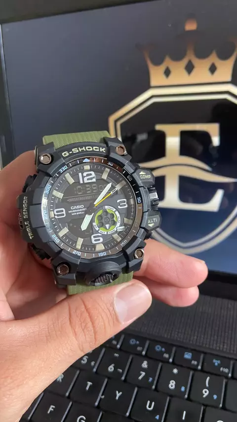 Relógio G-SHOCK MUDMASTER GWG1000 preto/verde