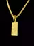CORDÃO GRUMET 3MM + PINGENTE JESUS ME GUIA - BANHADO A OURO 18K - comprar online