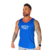 Homem com uma regata azul, mostrando tatuagens, posando para a câmera.com logo alltime training