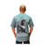 Camiseta Oversized Premium Azul Esverdeado Mentalidade Bodybuilder - Alltime training 