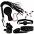Kit Bondage com 7 Peças em Couro Sintético 3R Import.