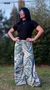 Pantalón oxford estampado lanilla