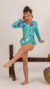 Maiô infantil Sol Azul