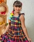 Vestido Quadro Preto Color - PDG KIDS - Moda Infantil