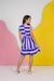 Vestido Listras Lilás Teen - comprar online