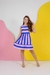 Vestido Listras Lilás Teen