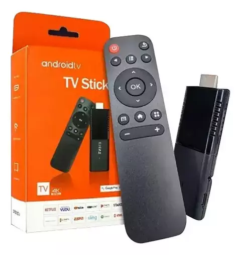 Tv Stick / Smart Tv Android 4k Wi-fi Hdmi Streaming Cor Preto Tipo De Controle Remoto Mini - comprar online