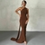 VESTIDO BACKLESS CHOCOLATE - THE ATELIER