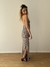 VESTIDO DAMASCO COLOR PLOMO - comprar online