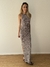 Imagen de VESTIDO DAMASCO COLOR PLOMO