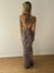 VESTIDO DAMASCO COLOR PLOMO - THE ATELIER