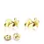 Brinco Infantil Estrela Banhado à Ouro 18k - Ac Tarraxa Baby