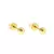 Brinco Pequeno Bolinha 10mm Banhado à Ouro