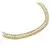Choker Riviera Zircônia Baguete Cristal Banhada à Ouro 18k - comprar online