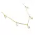 Gargantilha Choker Elos Cadeado com Zircônia Gota Banhado à Ouro 18k