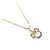Colar Infantil Elos Cadeado Mickey Cravejado Zircônia Colorida Banhado à Ouro 18k