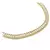 Choker Riviera Zircônia Baguete Cristal Banhada à Ouro 18k