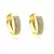 Brinco Argolinha 3 Fileiras de Zircônia 17x4 Banhado à Ouro 18k - comprar online