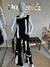 Conjunto estampado negro