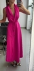 Vestido midi rosa