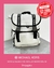 Mochila blanca con detalles en negro Michael Kors 29x32