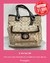 Bolsa tipo Tote café con dorado estampado Coach 30x34