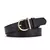 Cinto feminino de couro - Fivela tipo alfinete