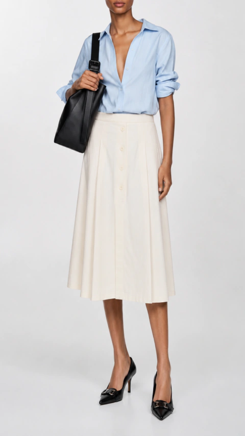 Saia Dazy off white - tamanho 40