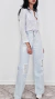 Calça Wide Leg Jeans Tamanho 36 clara