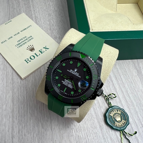 RELÓGIO SUBMARINER MAD ESPECIAL PRETO VERDE 40MM BASE ETA LEGITIMA