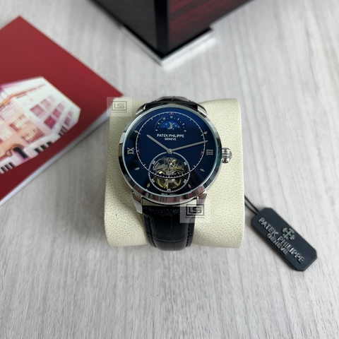 RELÓGIO PATEK PHILIPPE TURBILHÃO GENEVE AUTOMÁTICO LUA E SOL