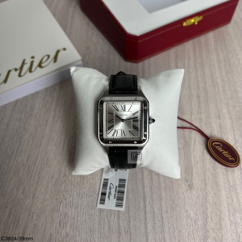 RELÓGIO CARTIER SANTOS DUMONT COURO