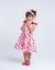 Vestido infantil Alice Cerejinha