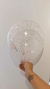 Set Globos cristal transparente c/ confetti Telgopor Pelotitas - comprar online