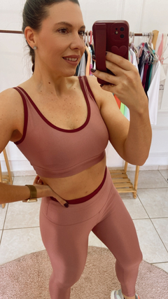 Conjunto rosa antigo