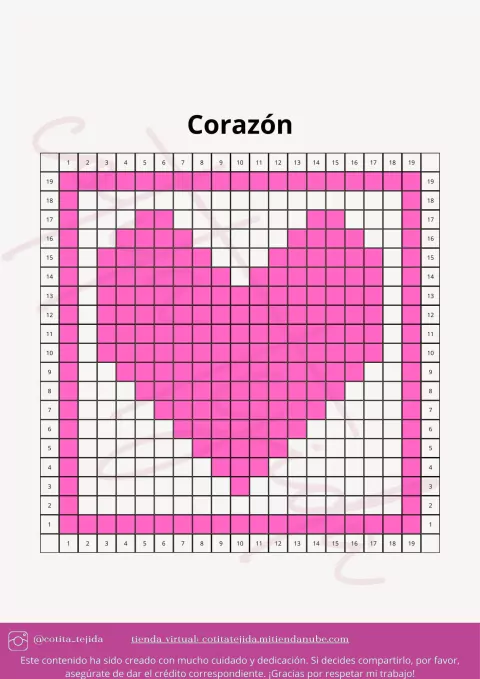 Patrones simples para practicar tapestry, intarsia o c2c - Te animas!!!