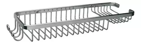 Organizador Baño Con Jabonera 40 Cm Con Ganchos