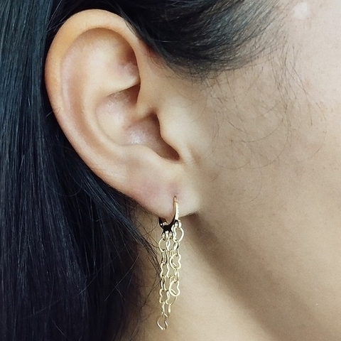 Argola chuva de corações